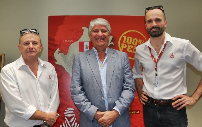 Jorge Viegas, presidente de la FIM, al inicio del Rally Dakar 2019