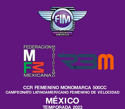 Campeonato Latinoamericano Femenino Monomarca 500cc 2023.