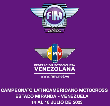 Campeonato Latinoamericano de Motocross clase MX Open del 14 al 16 de Julio 2023.