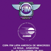 Copa FIM Latin America de Minicross Clases 50cc, 65cc y 85cc del 22 al 24 Septiembre 2023.