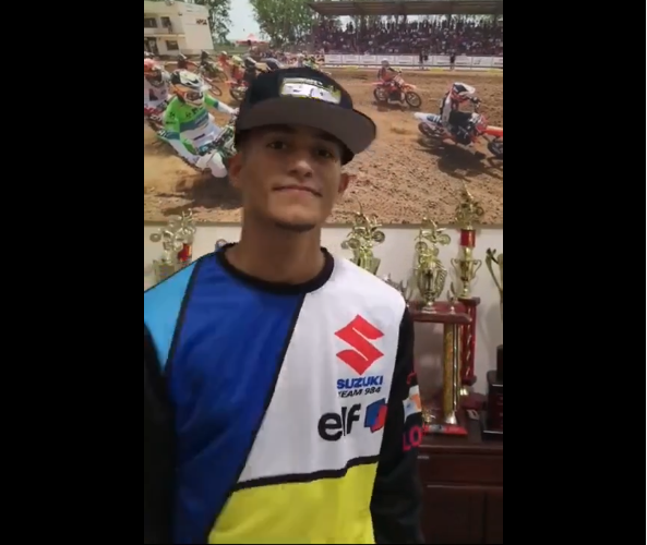 Saludos del piloto Jeffrey Taveras para el Campeonato Latinoamericano de Motocross Clase MX (OPEN) 2023