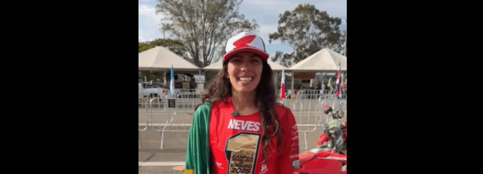 Barbara Neves en la 2da Válida del Campeonato Latinoamericano de Enduro, realizada en Patrocínio (MG).