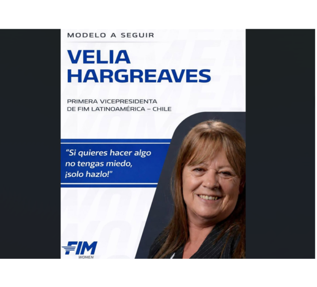 Velia Hargreaves, nacida en Santiago de Chile, no creció en el mundo del motociclismo.