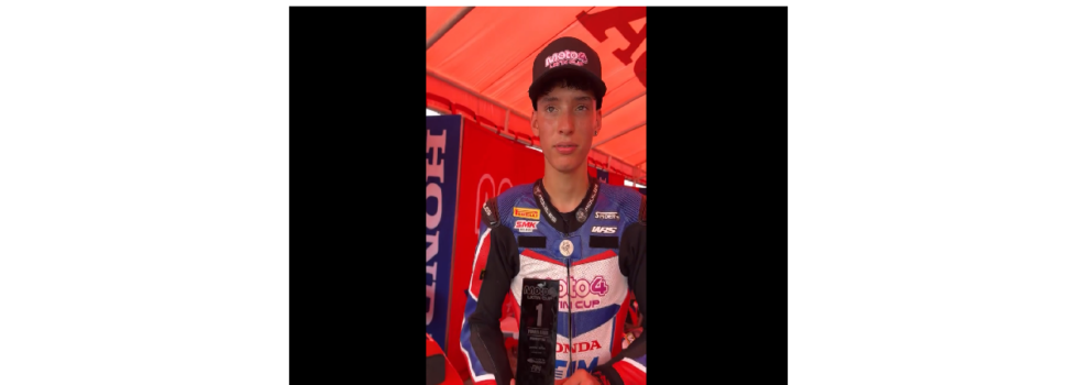 Andoni Domínguez ganador de la Carrera única del @moto4latin