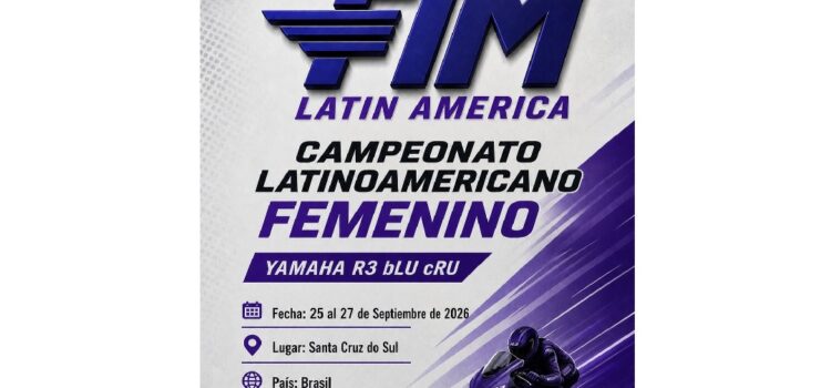 Cambio de sede y fecha para el Campeonato Latinoamericano Femenino Yamaha R3 bLU cRU 🏁
